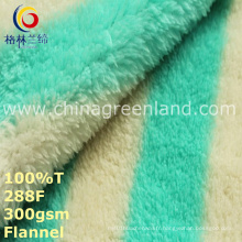 Tissu de flanelle imprimé par polyester 100% pour le textile de vêtement de pyjamas (GLLML248)
